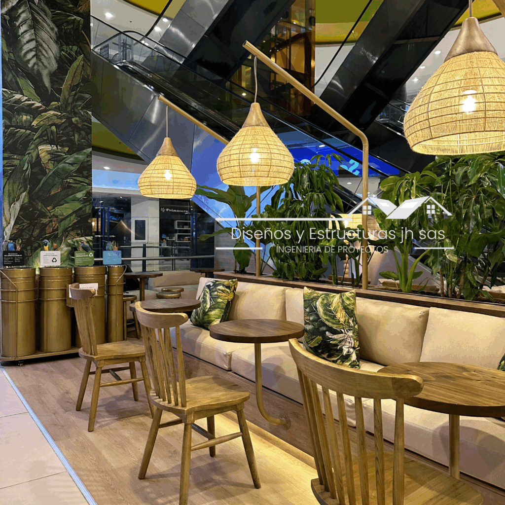 Montaje comercial con vitrina premium para ambientes exclusivos