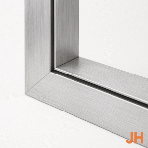 Detalle de marco de puerta y ventana en aluminio línea Maestro