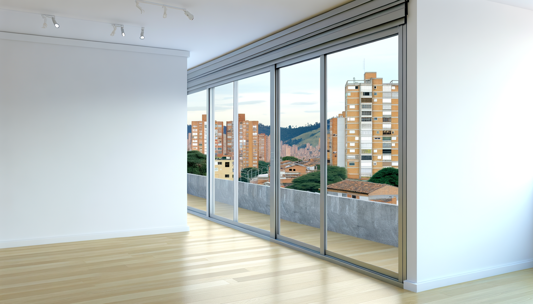 Ventana Combinada en Aluminio — Fija + Proyectante + Corrediza — Diseños y Estructuras JH Bogotá