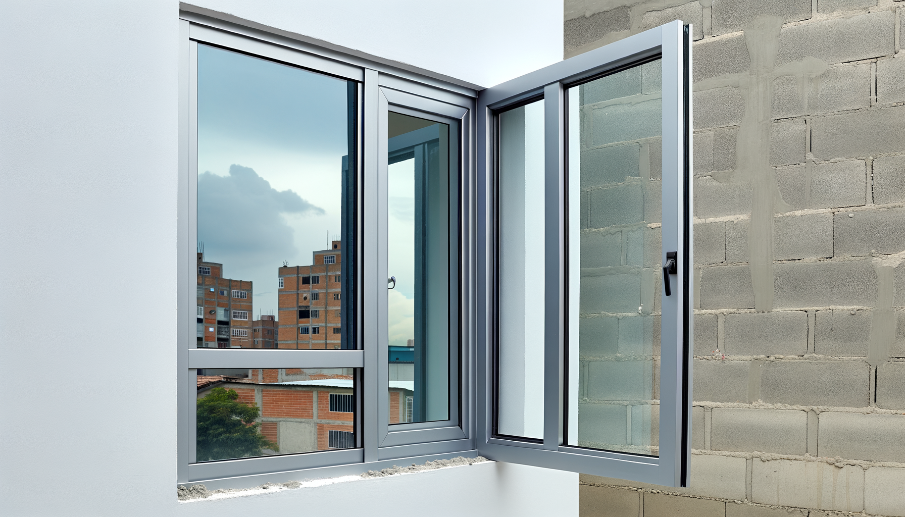 Ventanas corredizas vs. batientes en aluminio: pros y contras